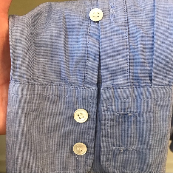 J Crew Long Sleeve Button up Shirt, Blue, size 12 - Picture 5 of 10